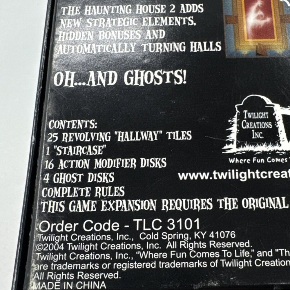 The Haunting House Board Game with 2nd Story Addition Lot Twilight Creation 2004 - Picture 4 of 9
